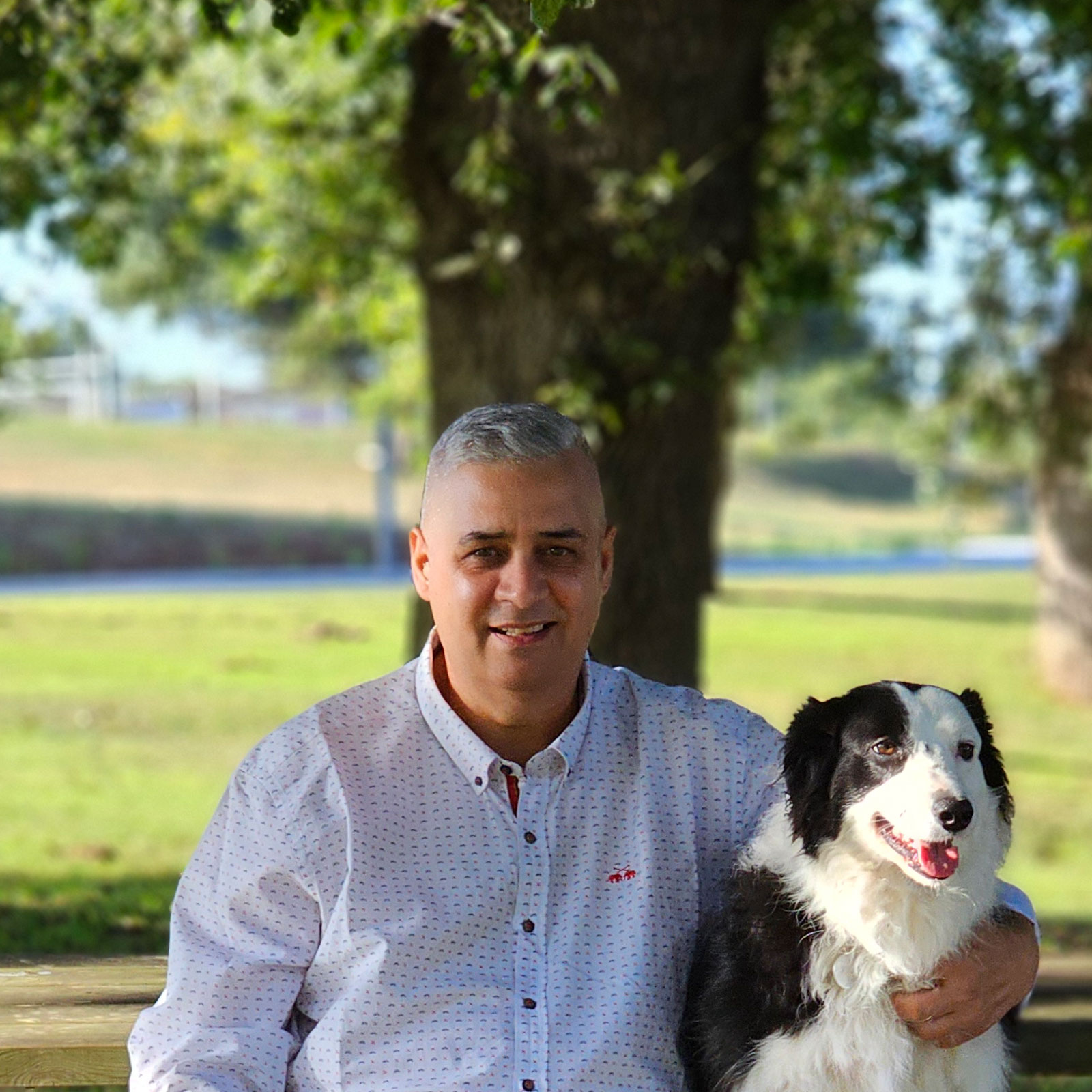 Eduar Garza con Kira